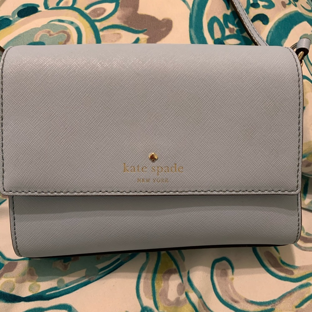 Like new Kate spade baby blue bag